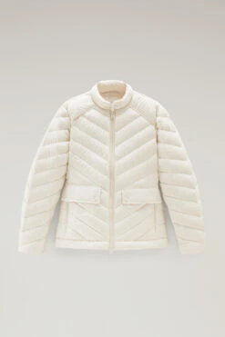 Woolrich Giacca Corta Imbottita Con Trapuntatura Chevron - Donna - Bianco -Offerta Economica Vestiario CFWWOU0776FRUT2635 8743 4
