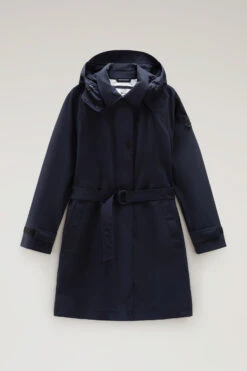 Woolrich Trench Fayette Con Cappuccio Removibile - Donna - Blu 17 Woolrich Trench Fayette Con Cappuccio Removibile - Donna - Blu -Offerta Economica Vestiario CFWWOU0781FRUT3339 3989 4