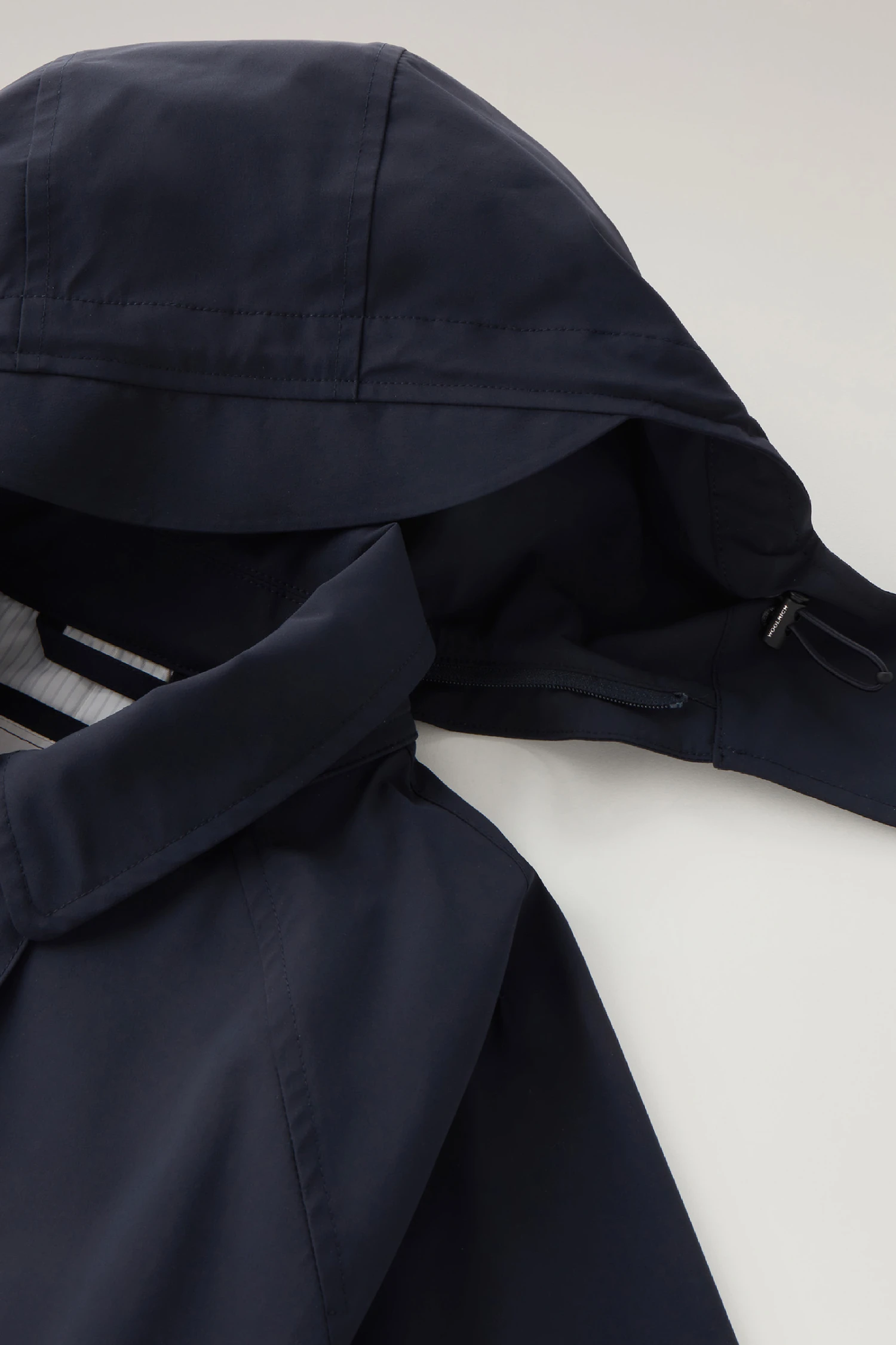 Woolrich Trench Fayette Con Cappuccio Removibile - Donna - Blu 9 Woolrich Trench Fayette Con Cappuccio Removibile - Donna - Blu - immagine 7