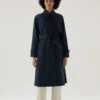 Woolrich Trench Estivo In Tessuto Urban Touch Con Cintura - Donna - Blu -Offerta Economica Vestiario CFWWOU0786FRUT3128 3989