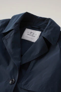 Woolrich Trench Estivo In Tessuto Urban Touch Con Cintura - Donna - Blu -Offerta Economica Vestiario CFWWOU0786FRUT3128 3989 5