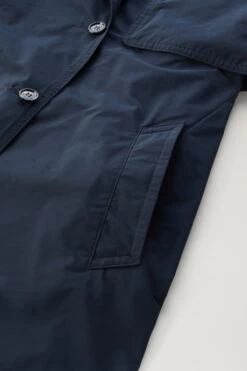 Woolrich Trench Estivo In Tessuto Urban Touch Con Cintura - Donna - Blu -Offerta Economica Vestiario CFWWOU0786FRUT3128 3989 8