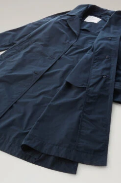 Woolrich Trench Estivo In Tessuto Urban Touch Con Cintura - Donna - Blu -Offerta Economica Vestiario CFWWOU0786FRUT3128 3989 9