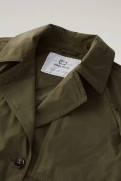 Woolrich Trench Estivo In Tessuto Urban Touch Con Cintura - Donna - Verde -Offerta Economica Vestiario CFWWOU0786FRUT3128 614 5