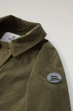 Woolrich Trench Estivo In Tessuto Urban Touch Con Cintura - Donna - Verde -Offerta Economica Vestiario CFWWOU0786FRUT3128 614 6