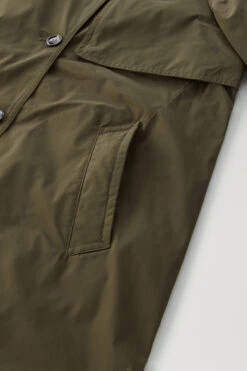 Woolrich Trench Estivo In Tessuto Urban Touch Con Cintura - Donna - Verde -Offerta Economica Vestiario CFWWOU0786FRUT3128 614 8