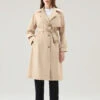 Woolrich Trench Estivo In Tessuto Urban Touch Con Cintura - Donna - Beige -Offerta Economica Vestiario CFWWOU0786FRUT3128 8925