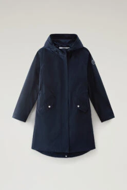 Woolrich Long Summer Parka In Urban Touch - Donna - Blu -Offerta Economica Vestiario CFWWOU0787FRUT3128 3989 4