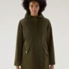 Woolrich Long Summer Parka In Urban Touch - Donna - Verde 1 Woolrich Long Summer Parka In Urban Touch - Donna - Verde -Offerta Economica Vestiario CFWWOU0787FRUT3128 614