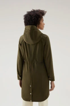 Woolrich Long Summer Parka In Urban Touch - Donna - Verde -Offerta Economica Vestiario CFWWOU0787FRUT3128 614 2