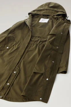 Woolrich Long Summer Parka In Urban Touch - Donna - Verde -Offerta Economica Vestiario CFWWOU0787FRUT3128 614 9