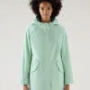 Woolrich Long Summer Parka In Urban Touch - Donna - Verde -Offerta Economica Vestiario CFWWOU0787FRUT3128 6585