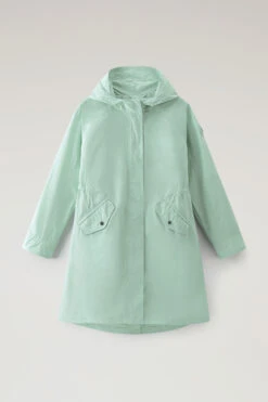 Woolrich Long Summer Parka In Urban Touch - Donna - Verde 16 Woolrich Long Summer Parka In Urban Touch - Donna - Verde -Offerta Economica Vestiario CFWWOU0787FRUT3128 6585 4