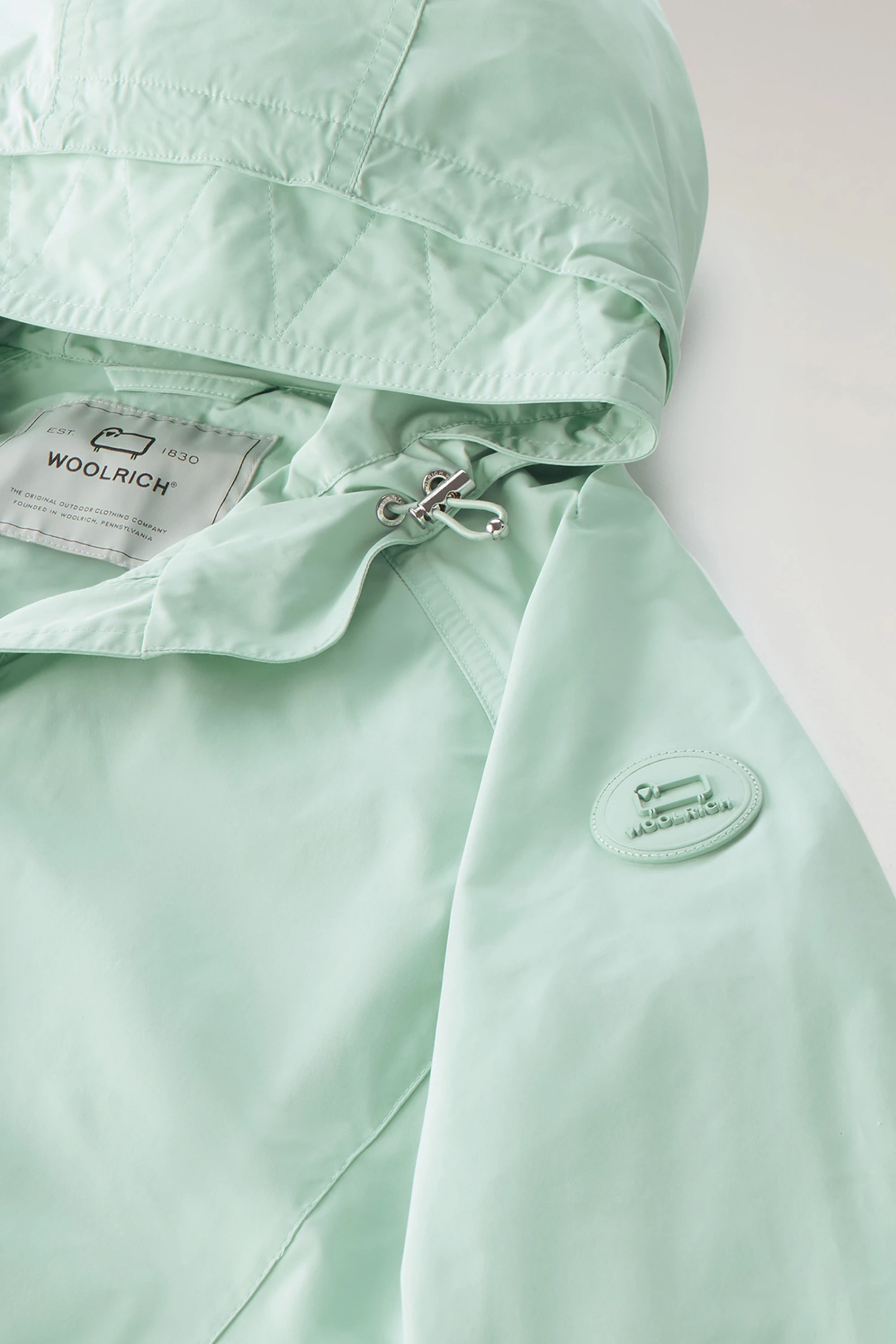 Woolrich Long Summer Parka In Urban Touch - Donna - Verde 9 Woolrich Long Summer Parka In Urban Touch - Donna - Verde - immagine 7