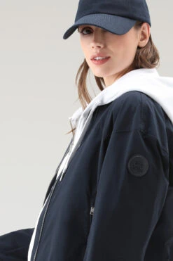 Woolrich Summer Bomber In Urban Touch - Donna - Blu -Offerta Economica Vestiario CFWWOU0789FRUT3128 3989 3