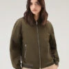 Woolrich Summer Bomber In Urban Touch - Donna - Verde -Offerta Economica Vestiario CFWWOU0789FRUT3128 614