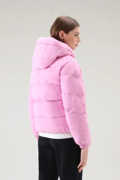 Woolrich Piumino In Nylon Eco Taslan Con Cappuccio Removibile - Donna - Rosa -Offerta Economica Vestiario CFWWOU0795FRUT3327 4376 2