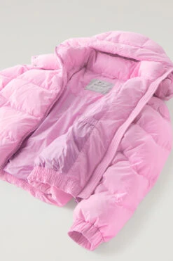 Woolrich Piumino In Nylon Eco Taslan Con Cappuccio Removibile - Donna - Rosa -Offerta Economica Vestiario CFWWOU0795FRUT3327 4376 9
