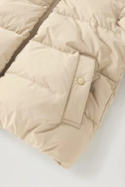 Woolrich Piumino In Nylon Eco Taslan Con Cappuccio Removibile - Donna - Beige -Offerta Economica Vestiario CFWWOU0795FRUT3327 4377 8