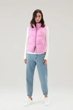 Woolrich Gilet Trapuntato In Nylon Eco Taslan - Donna - Rosa