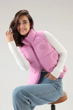 Woolrich Gilet Trapuntato In Nylon Eco Taslan - Donna - Rosa 15 Woolrich Gilet Trapuntato In Nylon Eco Taslan - Donna - Rosa -Offerta Economica Vestiario CFWWOU0796FRUT3327 4376 3