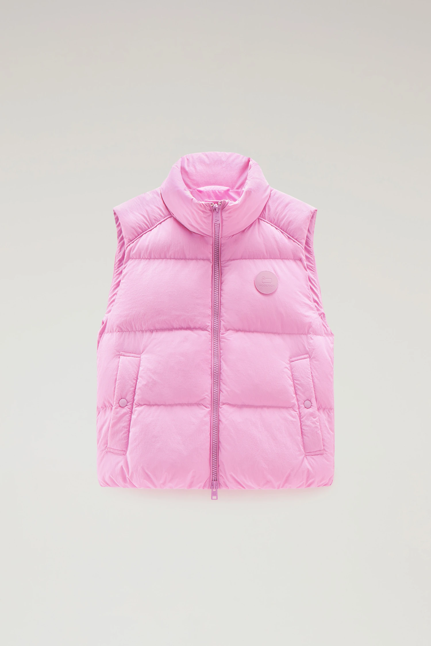 Woolrich Gilet Trapuntato In Nylon Eco Taslan - Donna - Rosa 7 Woolrich Gilet Trapuntato In Nylon Eco Taslan - Donna - Rosa - immagine 5