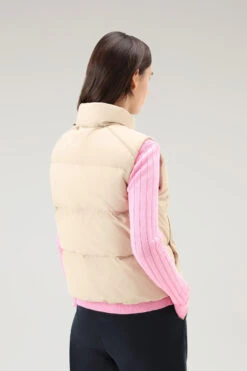 Woolrich Gilet Trapuntato In Nylon Eco Taslan - Donna - Beige -Offerta Economica Vestiario CFWWOU0796FRUT3327 4377 2