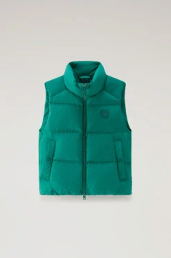 Woolrich Gilet Trapuntato In Nylon Eco Taslan - Donna - Verde -Offerta Economica Vestiario CFWWOU0796FRUT3327 631 4
