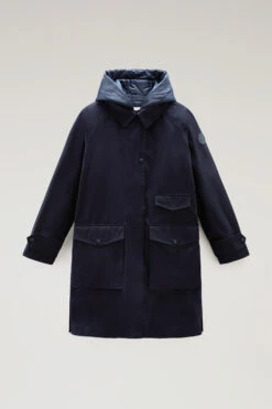 Woolrich Sideline Parka 3 In 1 In Cotone Soft Byrd Con Gilet Imbottito Removibile - Donna - Blu -Offerta Economica Vestiario CFWWOU0797FRUT3329 3989 4