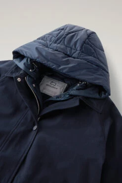 Woolrich Sideline Parka 3 In 1 In Cotone Soft Byrd Con Gilet Imbottito Removibile - Donna - Blu -Offerta Economica Vestiario CFWWOU0797FRUT3329 3989 5