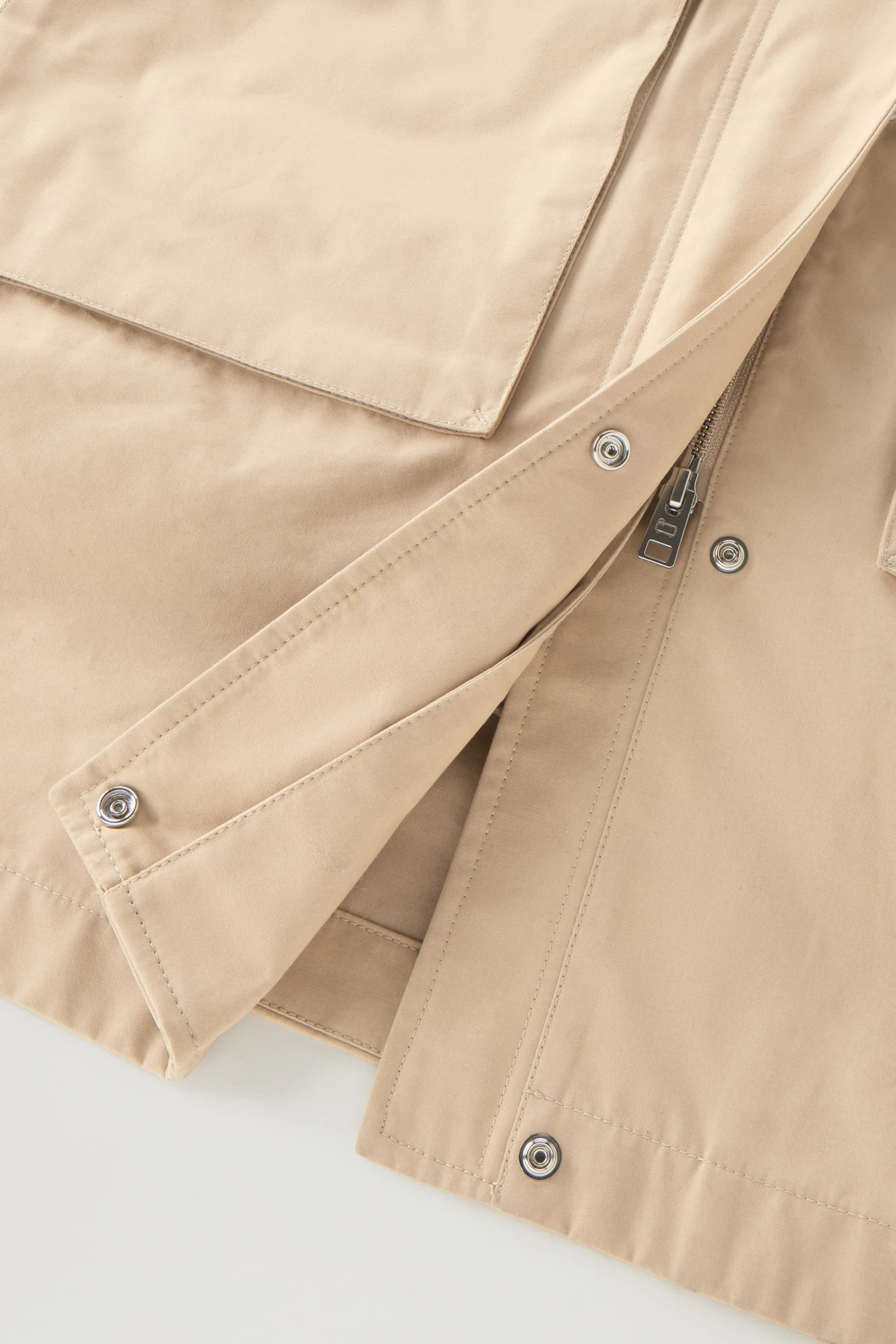 Woolrich Sideline Parka 3 In 1 In Cotone Soft Byrd Con Gilet Imbottito Removibile - Donna - Beige 13 Woolrich Sideline Parka 3 In 1 In Cotone Soft Byrd Con Gilet Imbottito Removibile - Donna - Beige - immagine 11