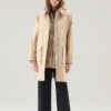 Woolrich Sideline Parka 3 In 1 In Cotone Soft Byrd Con Gilet Imbottito Removibile - Donna - Beige