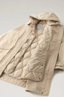 Woolrich Sideline Parka 3 In 1 In Cotone Soft Byrd Con Gilet Imbottito Removibile - Donna - Beige 30 Woolrich Sideline Parka 3 In 1 In Cotone Soft Byrd Con Gilet Imbottito Removibile - Donna - Beige -Offerta Economica Vestiario CFWWOU0797FRUT3329 4377 13