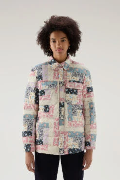 Woolrich Giacca A Camicia Trapuntata Pennsylvania Con Stampa Patchwork - Donna - Multicolore