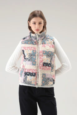 Woolrich Gilet Trapuntato Pennsylvania Con Stampa Patchwork - Donna - Multicolore