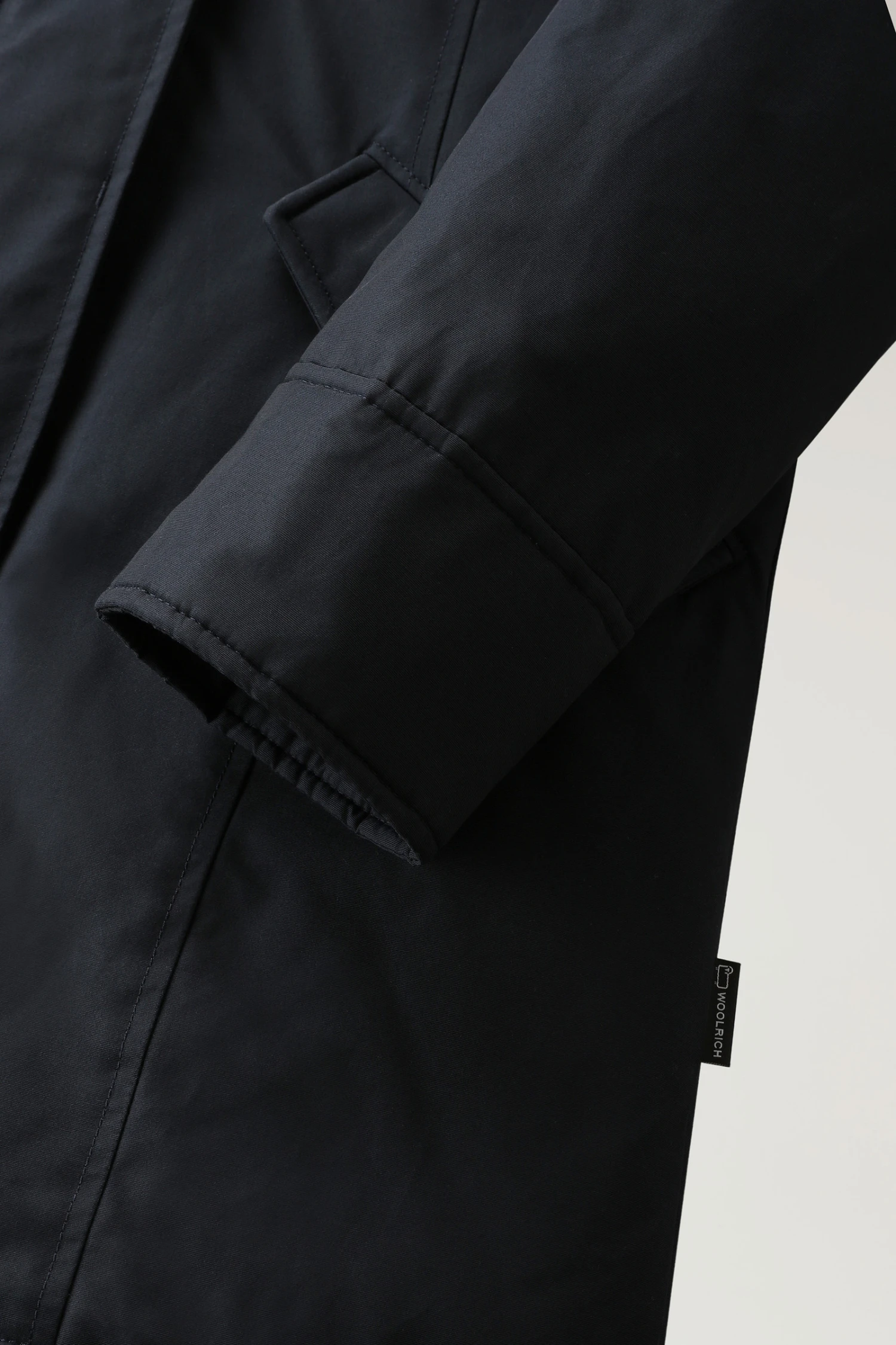 Woolrich Beaker Parka In Ramar Cloth Con Pelliccia Sintetica - Donna - Blu 9 Woolrich Beaker Parka In Ramar Cloth Con Pelliccia Sintetica - Donna - Blu - immagine 7