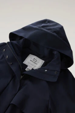 Woolrich Parka Corto In Pura Lana Vergine Vitale Barberis Canonico Con Cappuccio - Donna - Blu -Offerta Economica Vestiario CFWWOU0834FRUT3447 3989 5