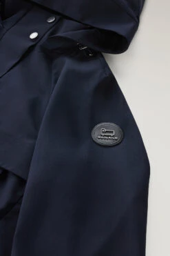 Woolrich Parka Corto In Pura Lana Vergine Vitale Barberis Canonico Con Cappuccio - Donna - Blu -Offerta Economica Vestiario CFWWOU0834FRUT3447 3989 6