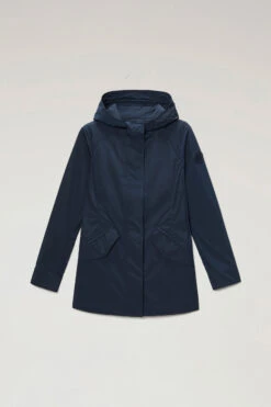 Woolrich Summer Parka In Urban Touch - Donna - Blu