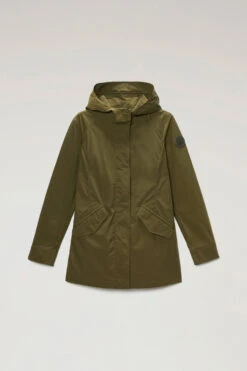 Woolrich Summer Parka In Urban Touch - Donna - Verde