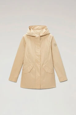 Woolrich Summer Parka In Urban Touch - Donna - Beige