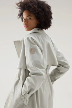 Woolrich Trench Havice In Puro Cotone - Donna - Bianco -Offerta Economica Vestiario CFWWOU0838FRUT1974 1582 3