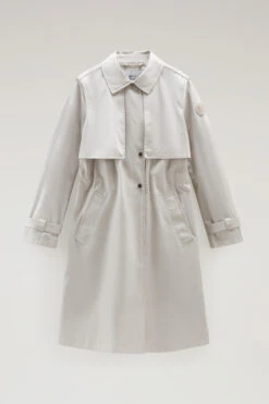 Woolrich Trench Havice In Puro Cotone - Donna - Bianco -Offerta Economica Vestiario CFWWOU0838FRUT1974 1582 4