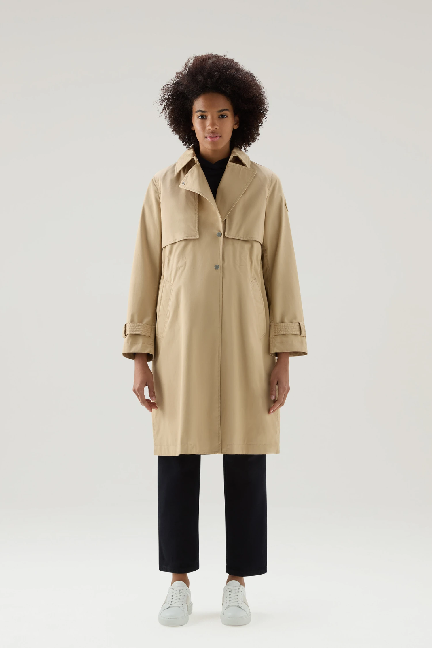 Woolrich Trench Havice In Puro Cotone - Donna - Beige 4 Woolrich Trench Havice In Puro Cotone - Donna - Beige - immagine 2