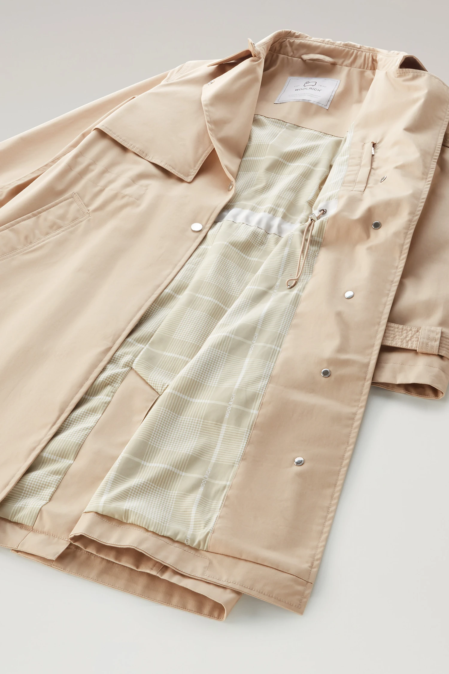 Woolrich Trench Havice In Puro Cotone - Donna - Beige 12 Woolrich Trench Havice In Puro Cotone - Donna - Beige - immagine 10