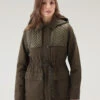 Woolrich Giacca Utility In Soft Eco Ramar Con Cappuccio - Donna - Verde -Offerta Economica Vestiario CFWWOU0840FRUT3335 614