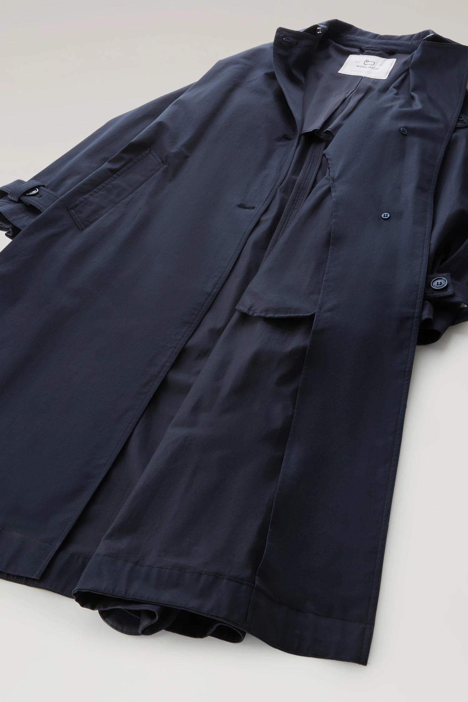 Woolrich Trench Lakeside In Cotone - Donna - Blu 13 Woolrich Trench Lakeside In Cotone - Donna - Blu - immagine 11