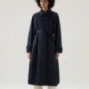 Woolrich Trench Lakeside In Cotone - Donna - Blu