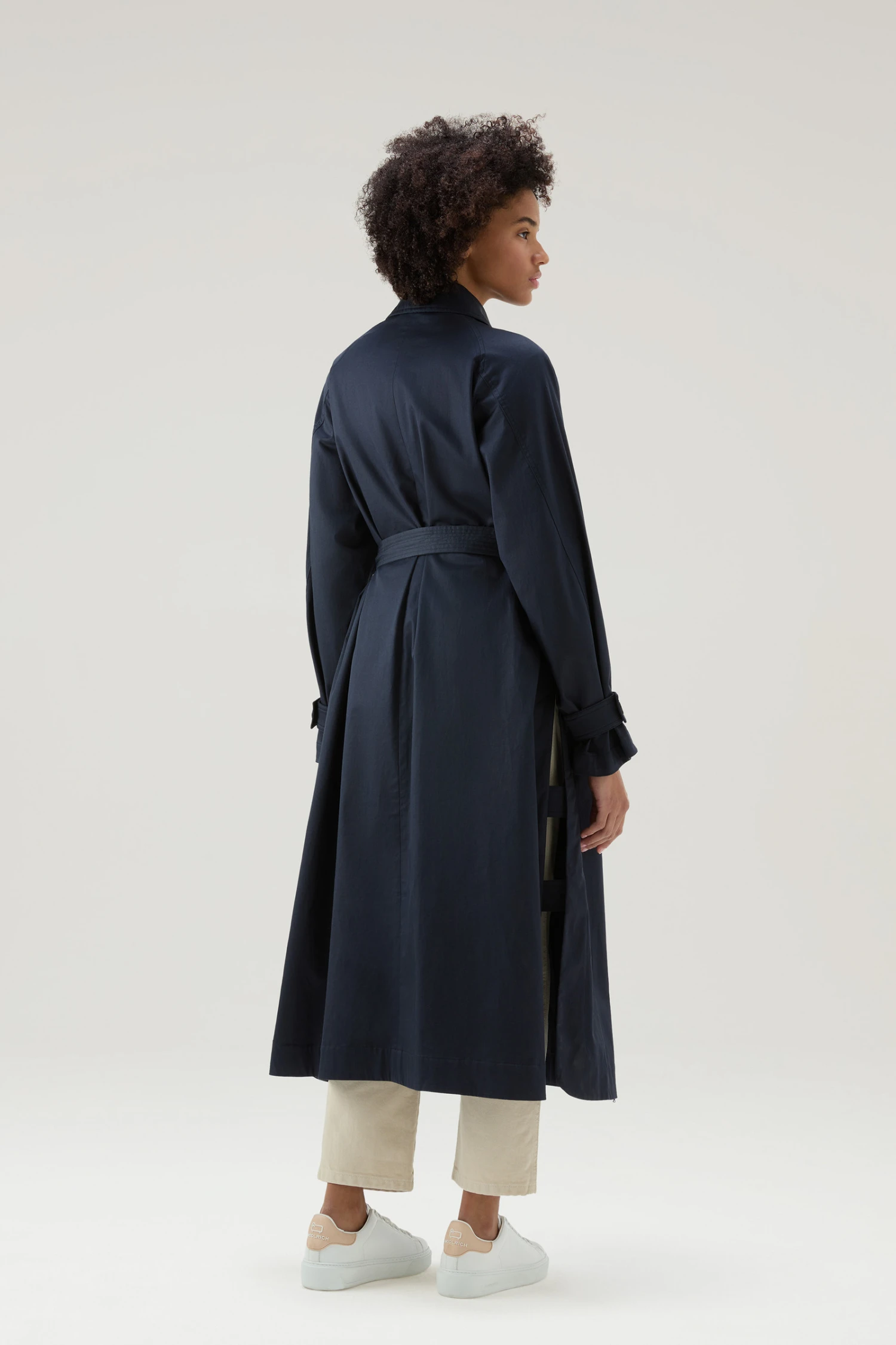 Woolrich Trench Lakeside In Cotone - Donna - Blu 5 Woolrich Trench Lakeside In Cotone - Donna - Blu - immagine 3