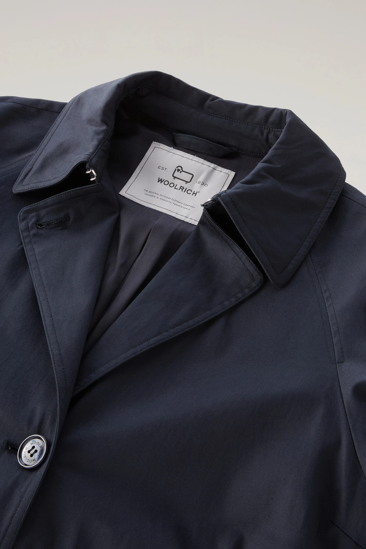 Woolrich Trench Lakeside In Cotone - Donna - Blu 8 Woolrich Trench Lakeside In Cotone - Donna - Blu - immagine 6